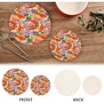 thumbnail image 3 of SKYSONIC Koi Fish Japanese Pot Holders Trivets, 2 Pcs Heat Resistant Trivets,Lotus Flower Colorful Cotton Thread Weave Mats for Hot Pads Pans Pot Bowl Teapot for Kitchen Decor, 3 of 7