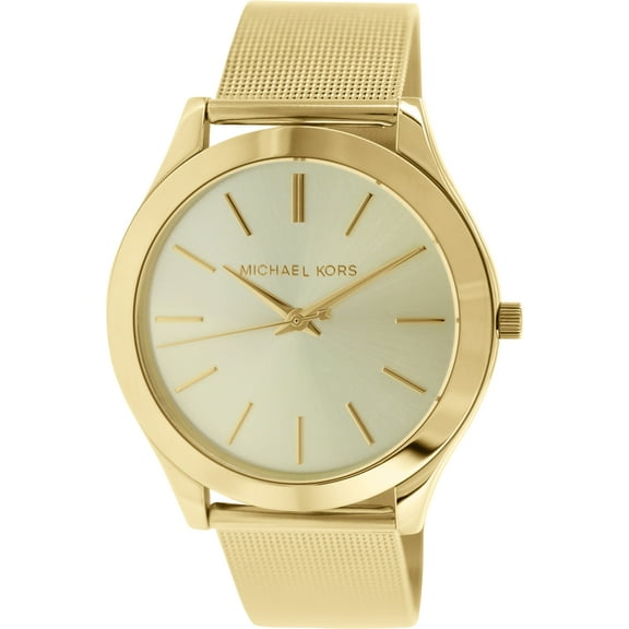 Michael Kors Womens Watch Runway Gold Mesh MK3282