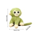 thumbnail image 3 of 3.9in Simulation Monkey Plush Toy, Soft Stuffed Animal Doll for Collection, Realistic Wildlife Monkey Figure, Home Decoration Plushies for Adults,Camel, 3 of 9