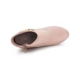 thumbnail image 4 of Unique Bargains Women's Round Toe Side Zipper Block High Heel Ankle Boots, 4 of 7