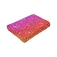 thumbnail image 6 of Kll Fleece Blanket Plush Throw Blanket Rainbow Glitter,Soft Fuzzy Cozy Flannel Blanket For Couch Sofa Bed.(60"X50"), 6 of 9