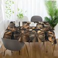 thumbnail image 3 of Yayeee Tablecloths 60" x 90" Rectangle Wrinkle Resistant Party Table Cover, Metallic Flower, 3 of 8