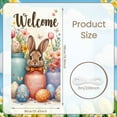 thumbnail image 2 of Cute Easter Banner Bunny Ears Happy Easter Display Colorful Easter Eggs Floral Decor Easter Backdrop for Easter Party Spring Celebration Kids Party, 2 of 9
