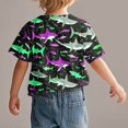 thumbnail image 4 of Chemises à Manches Courtes pour Garçons, T-Shirts Décontractés à Col Rond Imprimés pour Enfants, Hauts d'Été Confortables pour un Usage Quotidien et le Jeu, 4 of 9