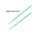 thumbnail image 3 of INSPIRE CHIC Flat Colorful Shoelaces Work Boot Laces Fashion Shoe Laces 2 Pairs Aquamarine 120cm/47.24", 3 of 4