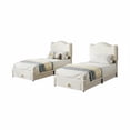 thumbnail image 1 of Chic Princess Design - Twin Upholstered Bed Frame with Headboard & Storage Drawer - SolidColor Wood Slats, Easy Assembly, No Box Spring Needed - Ideal for Kids & Girls Bedrooms - Pink, 1 of 7
