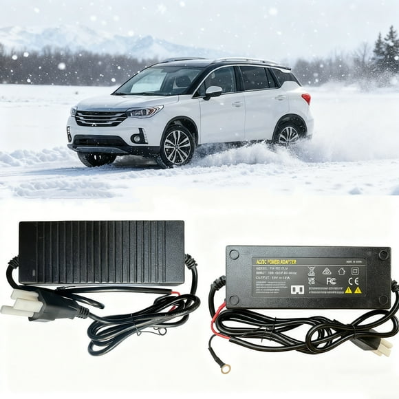 Adaptador de Corriente de 12 V, Convertidor de Voltaje de 110 V a 12 V | Fuente de Alimentación de Salida Estable para Autocaravanas, Casas Móviles y Garajes | Adaptador de Corriente Listo para Usar