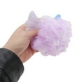 thumbnail image 3 of Unique Bargains 1 Pc Wings Bath Shower Loofah Sponge Body Puffs Purple, 3 of 6