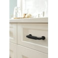 thumbnail image 2 of Amerock Cowrie 3 inch (76mm) Center-to-Center Matte Black Cabinet Pull, 2 of 6