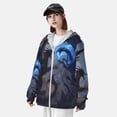thumbnail image 3 of Balery Black And Blue Lightning Dragon Sudadera ligera de manga larga con capucha y protección solar UPF 50+ para hombre y mujer, ideal para pesca y running-X-Large, 3 of 7