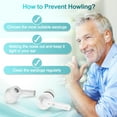 thumbnail image 2 of KIBVOE Sound Amplifiers Digital for Ears Rechargeable, Portable in-Ear Amplifiers Devices for Seniors White., 2 of 7