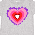thumbnail image 4 of Inktastic Valentine's Day Heart in Purple, Pink, and Red Boys or Girls Toddler T-Shirt, 4 of 5