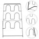 thumbnail image 3 of 1pc Iron Craft Slippers Rack Multi-layer Slippers Storage Rack Slippers Shelf, 3 of 3