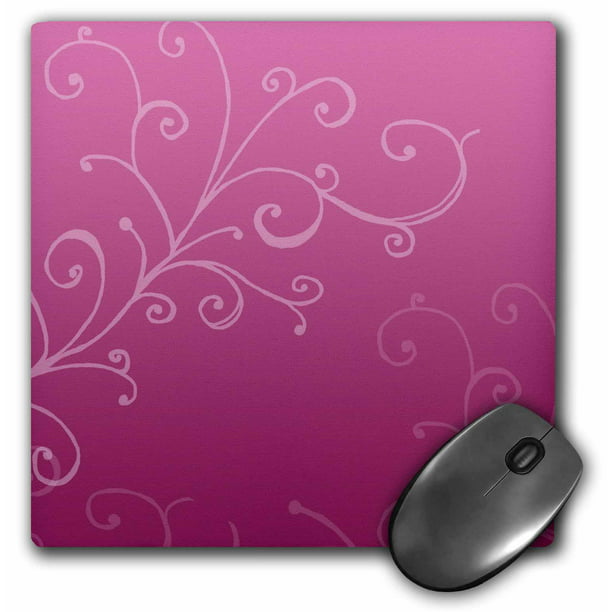 3dRose Stylish Swirl Pink, Mouse Pad, 8 by 8 inches - Walmart.com