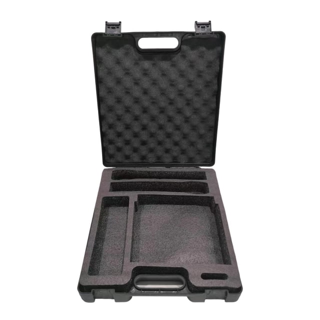 Estuche de transporte para micrófono, caja de almacenamiento ligera, estuche rígido para instrumentos con forro de esponja. 37 cm x 33 cm