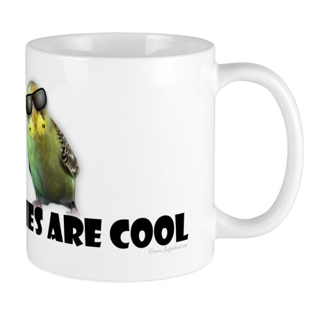 

CafePress - Budgies Are Cool Mug - Ceramic Coffee Tea Novelty Mug Cup 11 oz