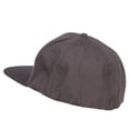 thumbnail image 2 of Big Size Flat Bill Stretchable Fitted Cap - Grey XL-2XL, 2 of 5