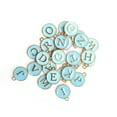 thumbnail image 1 of Colgante de joyería DIY, 26 unidades/bolsa, colgante de letra DIY, colgante de aleación construido para precisión Jadeshay A, 1 of 8