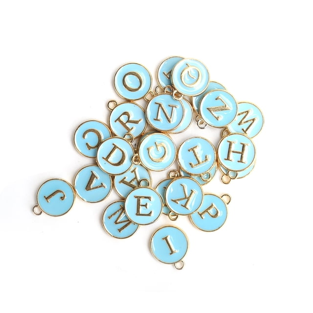 Colgante de joyería DIY, 26 unidades/bolsa, colgante de letra DIY, colgante de aleación construido para precisión Jadeshay A