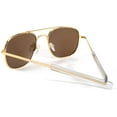 thumbnail image 2 of FEISEDY Mens Aviator Sunglasses Polarized Military Pilot Frame with Bayonet Temples B2623, 2 of 6