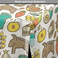 thumbnail image 4 of Colorful Dog Crate Cover, Animals with Food Chicken Horse Apple Bread Snack Pack Cereals Fish, Easy to Use Pet Kennel Cover Small Dogs Puppies Kittens, 7 Sizes, Multicolor, by Ambesonne, 4 of 6