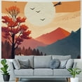 thumbnail image 4 of Chilfamy  Boho Sun Moon and Star Tapestry, Mountain Landscape Nature Vintage Minimalist Tapestries Abstract Aesthetic Wall Hanging for Bedroom  50x40inch, 4 of 6