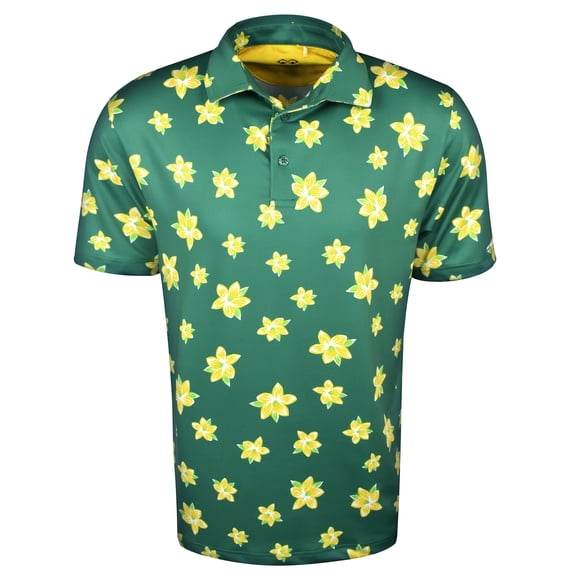 Snake Eyes Golf Azaleas Polo Shirt Masters Green Medium
