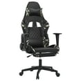 thumbnail image 3 of vidaXL Massage Gaming Chair with Footrest, Reclining, Height Adjustable, Swivel, Black & Camouflage, 3 of 13