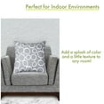 thumbnail image 2 of Majestic Home Goods Indoor Gray Fusion Large Decorative Throw Pillow 20 in L x 8 in W x 20 in H, 2 of 4