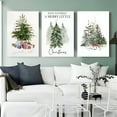 thumbnail image 3 of Merry Christmas Wall Poster Scandinavian Tree Art Print for Seasonal Home Decoration, UNFRAMED 24x36, 3 of 5