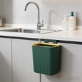 thumbnail image 6 of Yhmxh Hanging Kitchen Trash Can with Hook, Counter Top or Under Sink Waste Bin, Space-Saving Plastic Compost Bin, Wall Mounted Waste Basket Bin Garbage Can for Kitchen Cabinet, Countertop, Bathroom, 6 of 6