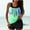 Green, variant on Women's Plus Size Tankini Swimsuits with Shorts Two Piece Bathing Suits Ruffle Swimsuits Tummy Control Swimwear