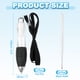 thumbnail image 2 of Uxcell 5Pcs Big Fat Pens, Clear Weighted Pens(10 Black Refills), 2 of 5