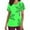 Green, variant on Alkepwun Halloween Scrubs Women's V-Neck Short Sleeve Funny Halloween Spider Web Printed Holiday Scrub Tops