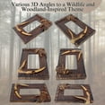 thumbnail image 4 of Single Rocker Decorative Light Switch Cover Plate with Faux Wood and Antler Accents - Rustic Electrical Switch Plate & Outlet Cover for Lodge Cabin - Ideal for Outdoor Nature-Theme Lovers, 4 of 8