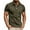 Army Green, variant on Men Polo Shirt Beefy Stretch Tops Dressy Short Sleeve Lightweight Jogging Tshirts Textured Shirt Men Work Black XL