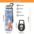 thumbnail image 3 of Watercolor Fish Design 1000ml Tritan Sport Bottle Straw LeakProof Food-Grade Portable Wide Handle, 3 of 7