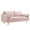 Pink, variant on Pemberly Row Contemporary Performance Velvet Upholstered Sofa in Gray