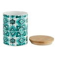 thumbnail image 3 of DII Kitchen Accessories Ceramic, Canister Set, 4.5 Cup/3 Cup/1.25 Cup, Teal Tile, 3 of 3