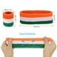thumbnail image 2 of Bandas de sudor Uxcell, diadema y muñequera, toalla de sudor para deportes, verde, blanco, naranja, 6 sets/18 piezas, 2 of 7