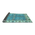 thumbnail image 2 of Ahgly Company Indoor Square Oriental Light Blue Traditional Area Rugs, 3' Square, 2 of 4