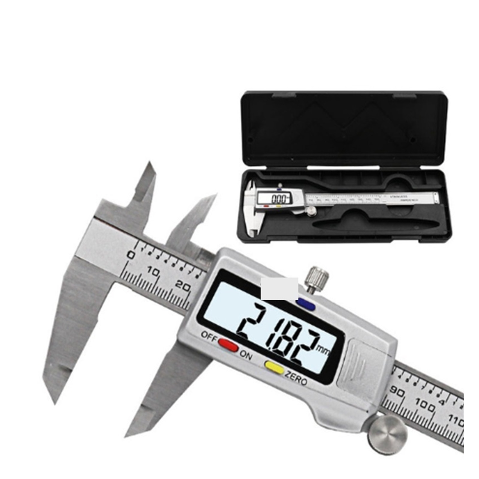 6-Inch 150mm Digital Calipers Stainless Steel Electronic Digital Vernier Caliper Metal Micrometer Measuring Tool Digit Calip
