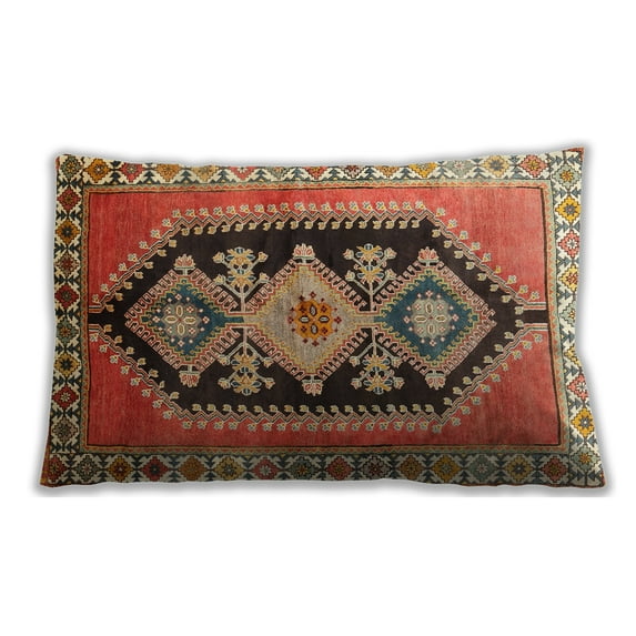 Ahgly Company Indoor Rectangular Traditional Lumbar Throw Pillow, 13 inch by 19 inch