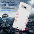 thumbnail image 4 of SaniMore for Google Pixel 8 6.2-inch Case, Military Grade Drop Protection Slim Hard PC + Shock Absorption TPU Bumper Dual-Layer Shockproof Anti-Scratch Cover for Google Pixel 8 2023, White+Pink, 4 of 7