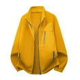 thumbnail image 1 of Veste en Molleton pour Homme, Veste en Molleton Décontractée Unie à Manches Longues avec Col Montant, Fermeture Éclair et Poches, Longue Veste pour Homme, 1 of 3