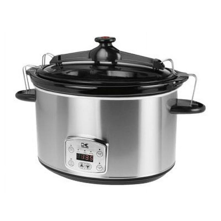 Crockpot Large 8 Quart Slow Cooker with Mini 16 Ounce Food Warmer, Stainless