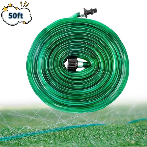 Kidsjoy Garden Soaker Hose 50ft for Backyard: 1/2" Watering Sprinkler - Efficient Irrigation Tubing for Outdoor Lawn Patio Farm