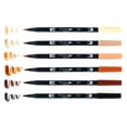 thumbnail image 2 of Rotuladores Tombow de doble pincel, paquete de 6, colores para retratos, 2 of 6