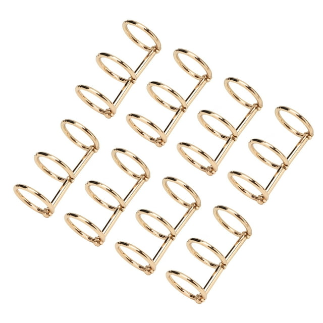 3 Binder Rings, Book Rings Snap Split Hinged Metal Loose Leaf Binders For DIY Travel Diary Photo Album Binding Spines Combs