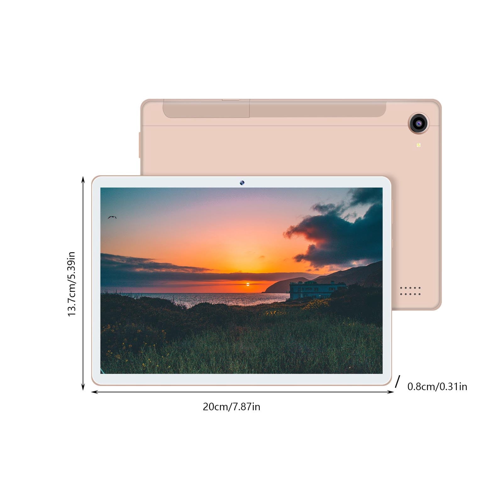Android Tablet, 8-Core Processor, 2GB RAM, 16GB Storage (Expandable to 256GB), WiFi, Bluetooth, Voice Call, GPS, Dual SIM,Ideal for Learning, Gaming, and Communication